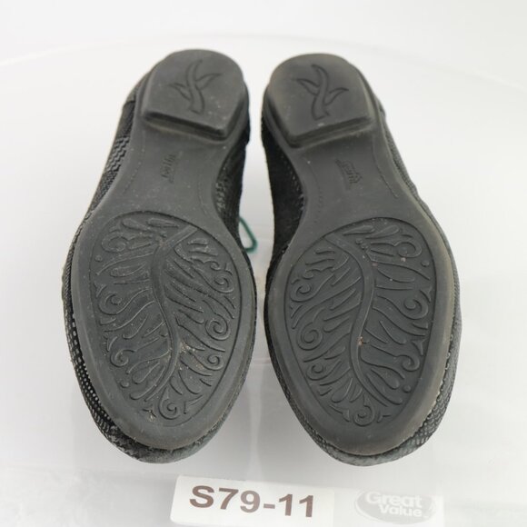 Earth Womens Scout Loafer Size 8 B Black Leather Houndstooth Slip On Flat Shoe - Picture 10 of 12